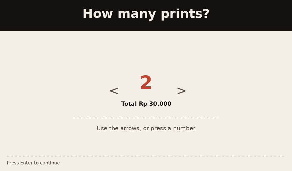 Choose print count