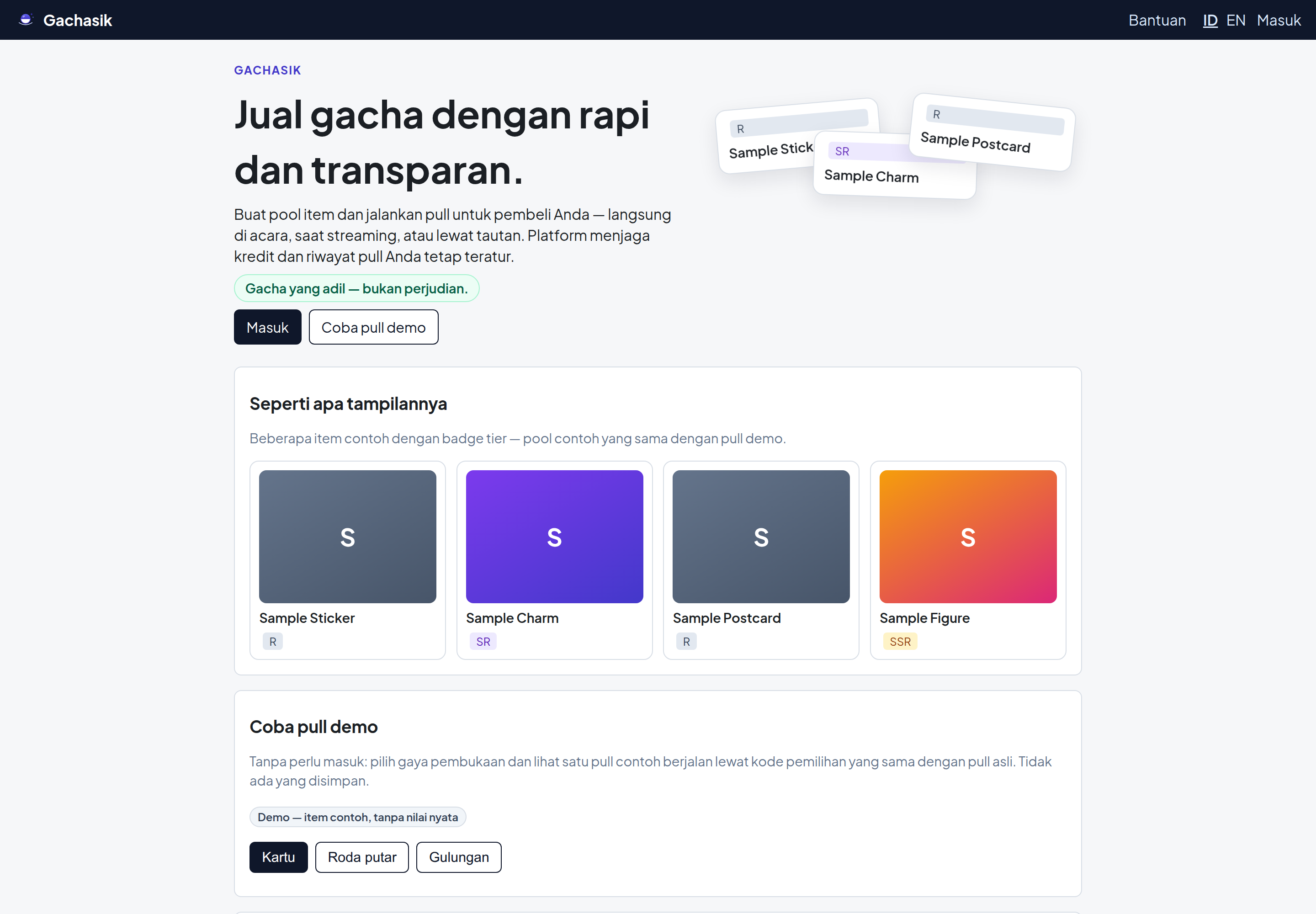 Gachasik landing (ID)