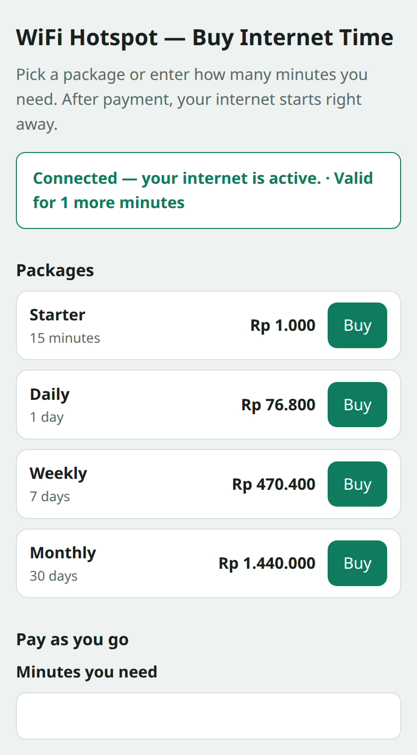 Portal: sudah tersambung